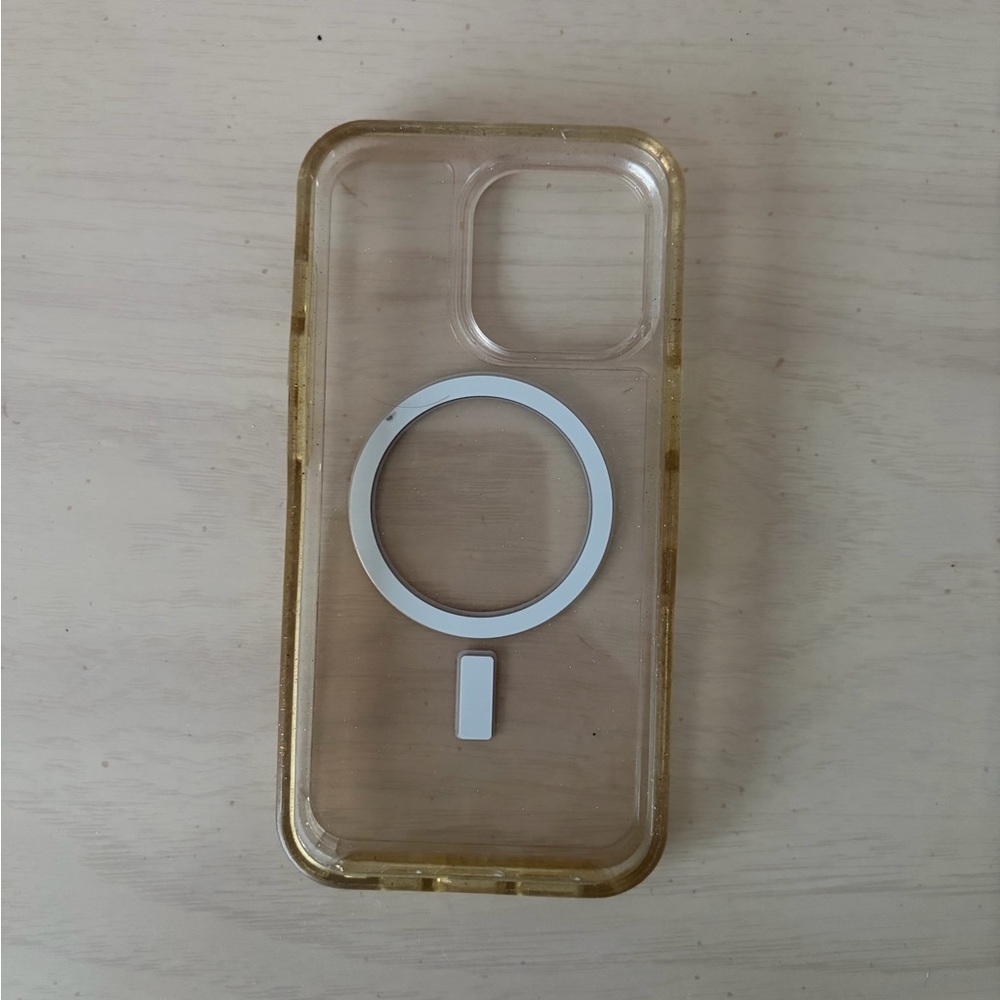 Transparent Gold iPhone 13 Pro Case